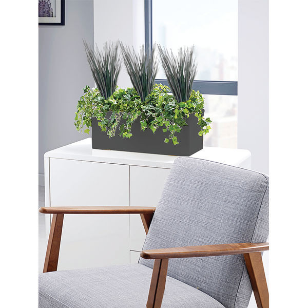 Ivy and Savannah Grass Matte Lava Trough LLRIVS700/RDYLV