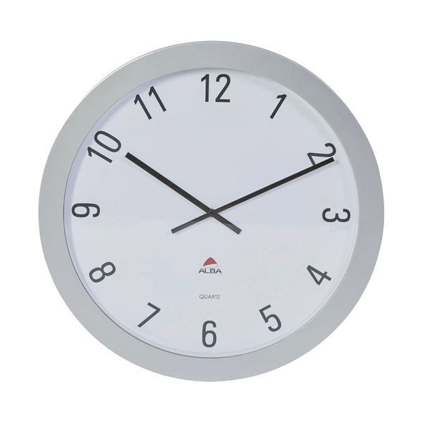 Alba Giant Wall Clock60cm ABS Glass/Grey Metal HORGIANT Alba Giant Wall Clock60cm ABS Glass/Grey Metal HORGIANT