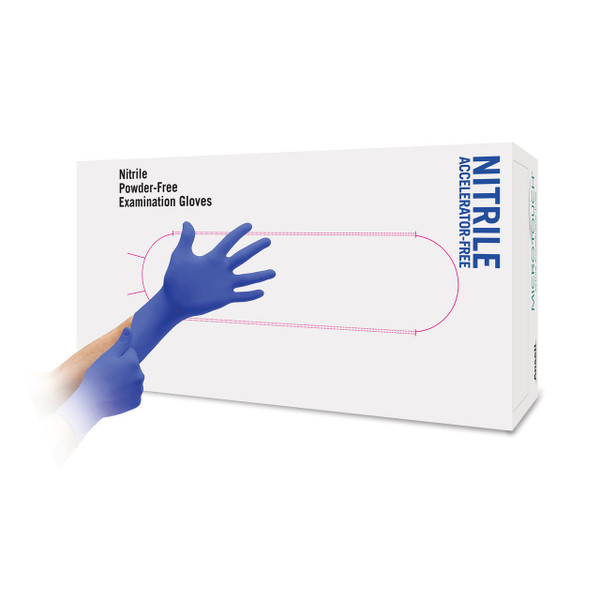 Micro–Touch® Nitrile Accelerator–Free Examination Gloves Blue (Large) (Pack of 100) Micro–Touch® Nitrile Accelerator–Free Examination Gloves Blue (Large) (Pack of 100)