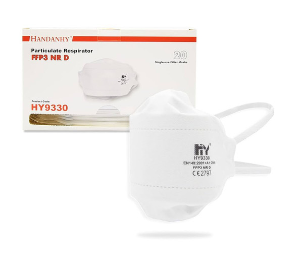 Handanhy™ Unvalved FFP3 NR Respirators (Pack of 20)