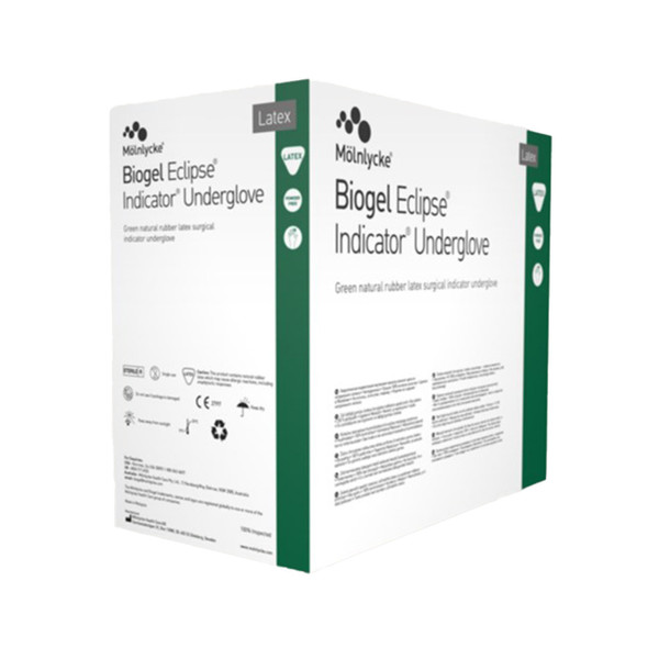 BiogelĀ® Eclipse Indicator Latex Undergloves (7.5) (Pack of 50) BiogelĀ® Eclipse Indicator Latex Undergloves (7.5) (Pack of 50)