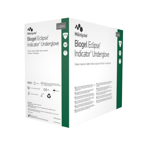 BiogelĀ® Eclipse Indicator Latex Undergloves (8.0) (Pack of 50) BiogelĀ® Eclipse Indicator Latex Undergloves (8.0) (Pack of 50)