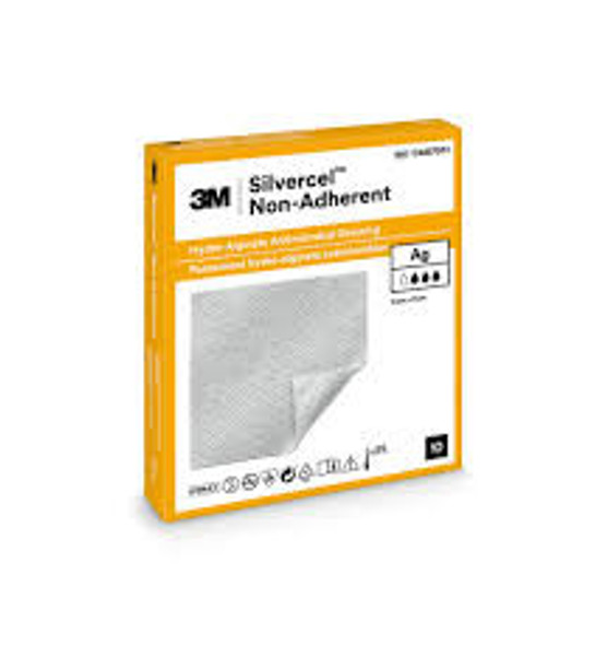3M™ Silvercel™ Non–Adherent Hydro–Alginate Antimicrobial Dressings (11 x 11 cm)  (Pack of 10)