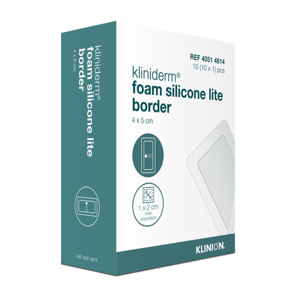 Klinion® Kliniderm® Foam Silicone Lite Border Dressings (15 x 15 cm)  (Pack of 5) Klinion® Kliniderm® Foam Silicone Lite Border Dressings (15 x 15 cm)  (Pack of 5)