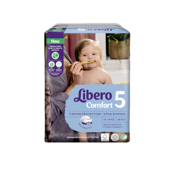 Libero Comfort 5 Nappies (10 – 14 kg) (Pack of 24)