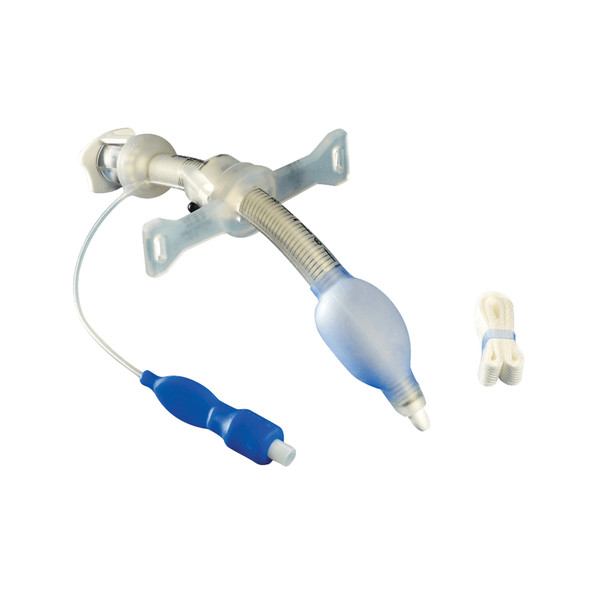 Bivona™ Adult Mid–Range Aire–Cuf™ Adjustable Neck Flange Hyperflex™ Trach Tubes (ID 6.0 mm)