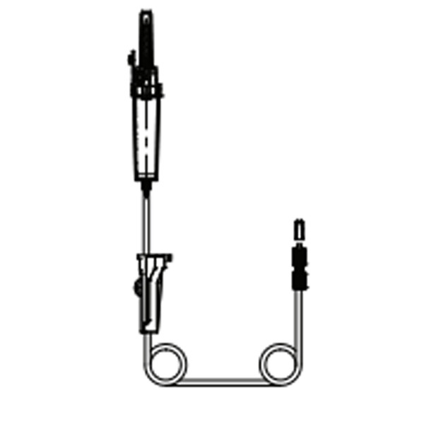Fannin® IV Gravity Sets With 15 μm Filter, Air Vent, 240 cm Tubing, Rotating Luer Connector (Pack of 50)