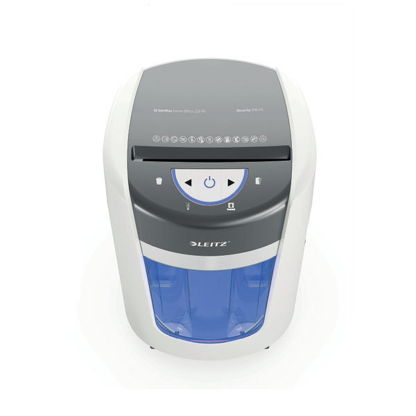 Leitz IQ OptiMax Home Office Paper Shredder 15L White 83581000