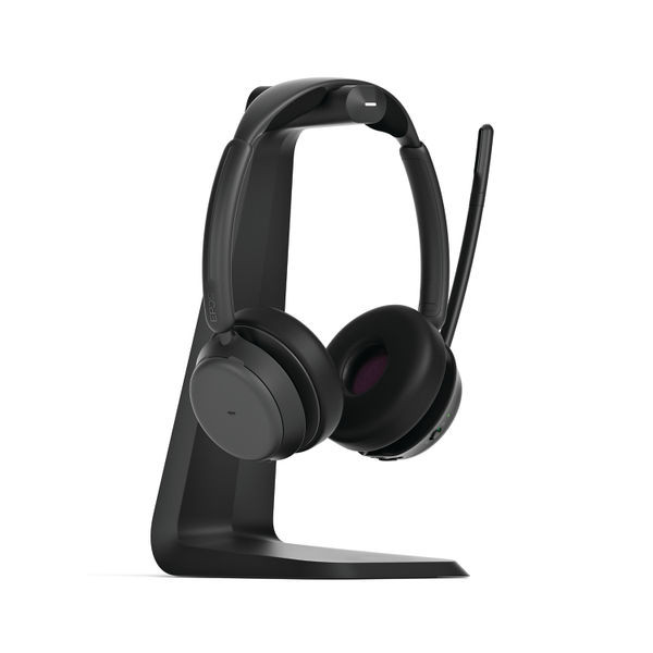 Epos Impact 1061T Wireless Binaural On Ear Headset Bluetooth with Charging Stand 1001173