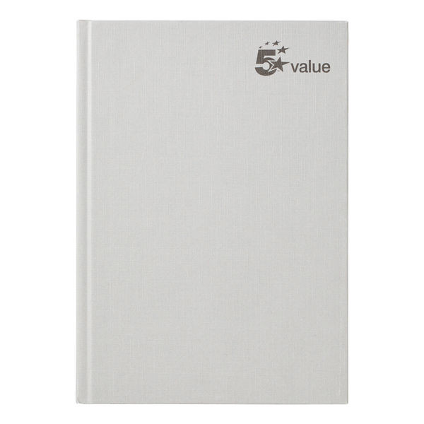 5 Star Casebound Notebook 70gsm Ruled 192pp A5 (Pack of 5)