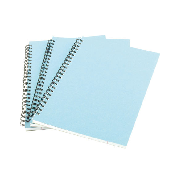 A5 Spiral Pad 80 Leaf Blue (Pack of 12)