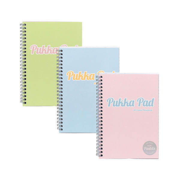 Pukka Pad Pastel Jotta Pad A5 Assorted (Pack of 3) 2011-PST