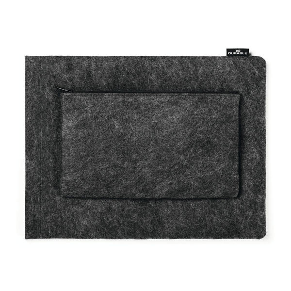 Durable Recycled Felt Protective Laptop Sleeve 13 Inch with Accessory Bag 507058