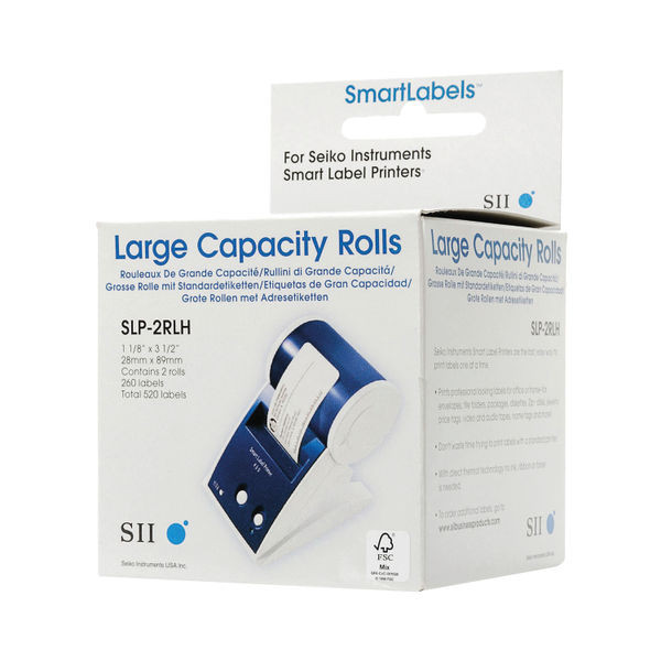 Seiko White 29x89mm Address Labels (520 Pack) SLPM2RLH