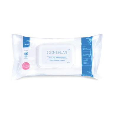 Clinell Contiplan 3-in-1 Continence Care Cloths (Pack of 25) CON25.