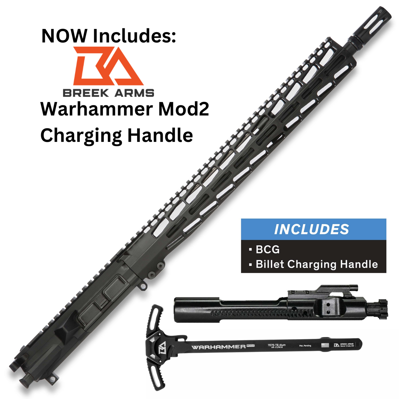 AR15 Complete Upper Receiver - Premium Billet with 16 Barrel