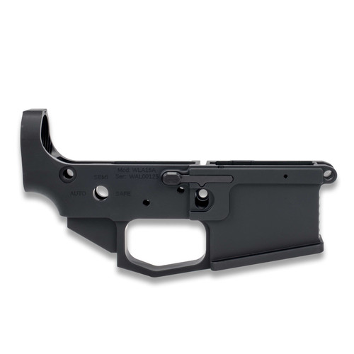 AR15 Lower Receiver (Billet) - AMBI Bolt Release—Hard Coat Anodized by White Label Armory