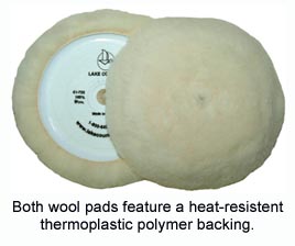 Boat Care Tools & Accessories - Boat Polishing Pads - Foam & Wool Buffing  Pads - Wool Buffing Pads 