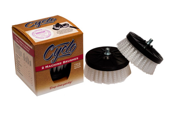 2 Pack Cyclo Polisher White Standard Carpet Brush