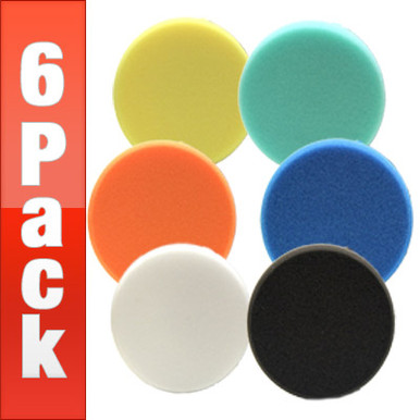 Lake Country 3.5 inch Flat Pads 6 Pack - You Pick