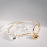 14k gold fill and sterling silver locket bangles, photo included