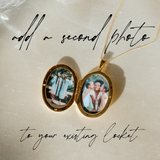 add a second photo to your locket sisters necklace