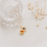 The Edith Locket in 14k Solid Gold