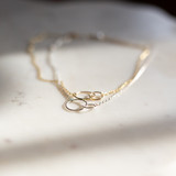 Unity Necklace in gold and silver