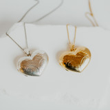 Full Heart Locket — front view — Locket Sisters