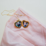 Gold Heart Double Photo Locket