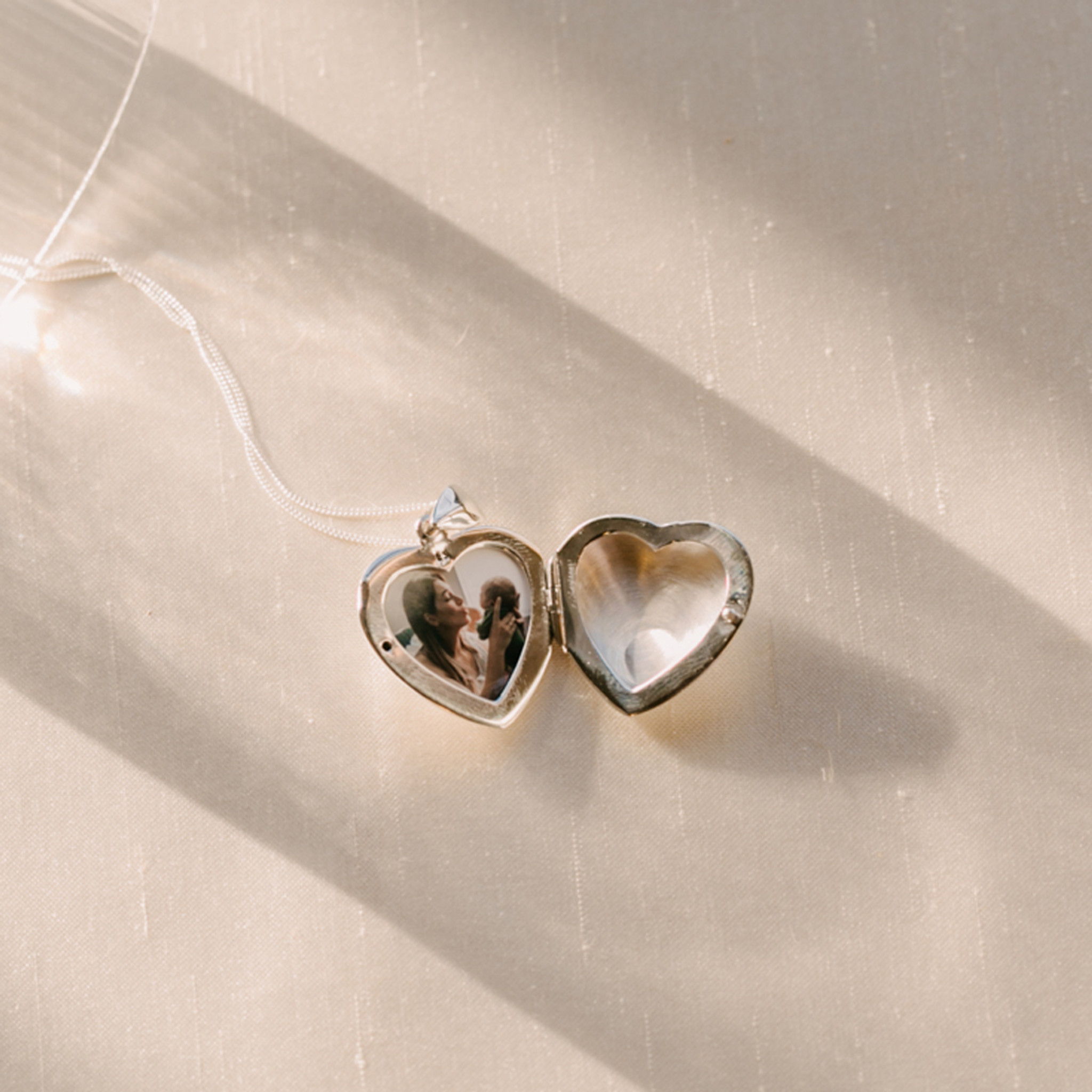 antique silver heart locket