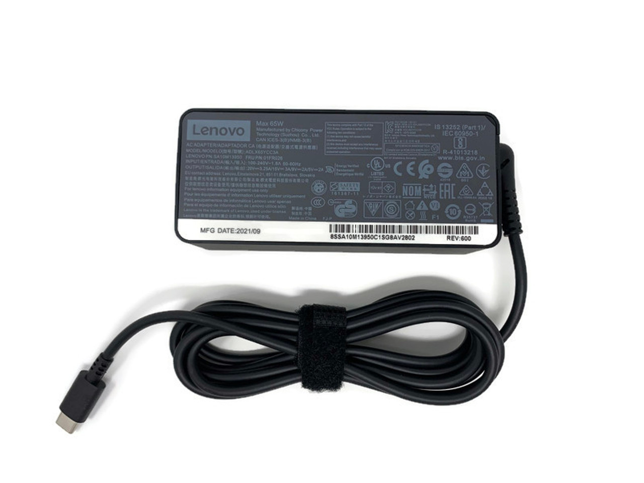 Lenovo 65W USB-C AC Adapter (w/Cord) - Minnesota Memory