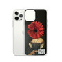 Raphael's portrait of La Mita with a red flower on an iPhone 15 Pro, iPhone 14 Pro, iPhone 13 Pro, or iPhone 16 Pro case | BySuperpuesto
