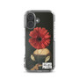 Raphael's portrait of La Mita with a red flower on an iPhone 15 Pro, iPhone 14 Pro, iPhone 13 Pro, or iPhone 16 Pro case | BySuperpuesto