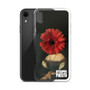 Raphael's portrait of La Mita with a red flower on an iPhone 15 Pro, iPhone 14 Pro, iPhone 13 Pro, or iPhone 16 Pro case | BySuperpuesto