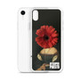 Raphael's portrait of La Mita with a red flower on an iPhone 15 Pro, iPhone 14 Pro, iPhone 13 Pro, or iPhone 16 Pro case | BySuperpuesto