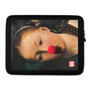Classic portrait with a whimsical clown nose on a laptop sleeve (13" or 15") | BySuperpuesto