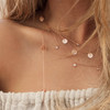 Scattered Jingle Necklace Rose Gold