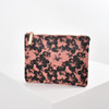 Hibiscus Print Pouch - Raspberry