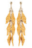 Kalahari Leaf Earring in Saffron