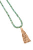 Sable Tassel Necklace in Sage