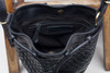 Valentina Woven Bucket Bag Black