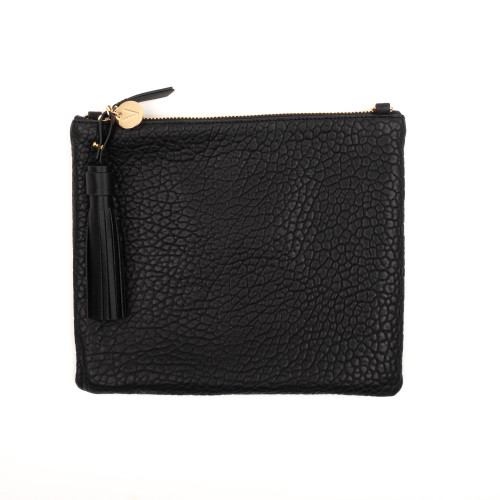 Jem Black Pebble Clutch