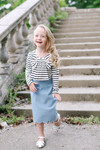 Striped Bow Top for Girls (2 Colors)