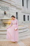 Stroll at the Manor Dress (French Rose)
