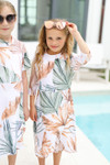 Sunset Scene Swimdress for Girls