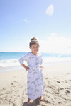 Watercolor Waves Swim Skirt for Girls