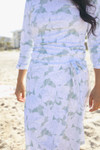 Watercolor Waves Swim Skirt