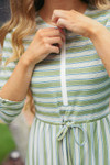 Amalfi Stripe Swim Dress