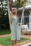 Amalfi Stripe Swim Dress
